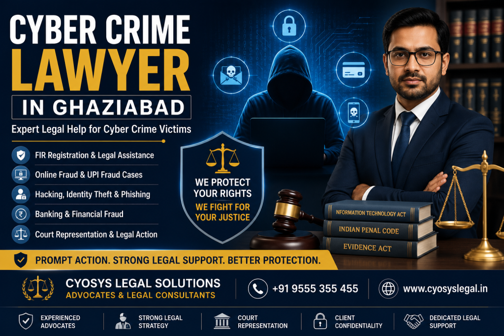 Cyber Crime Lawyer in Ghaziabad helping victims of online fraud and hacking
