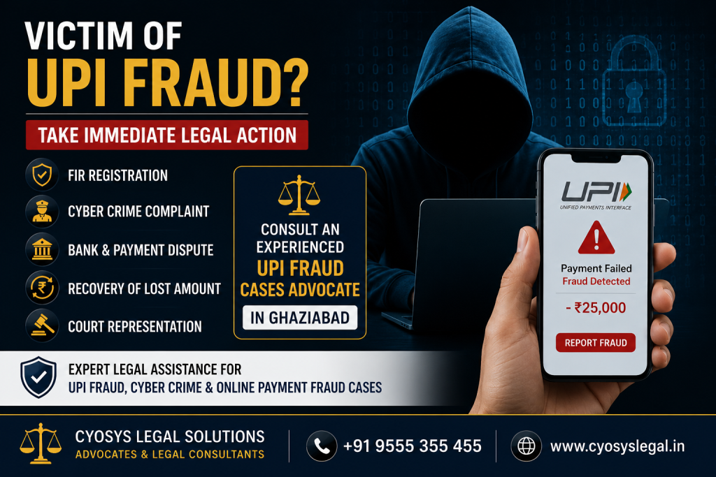 UPI Fraud Cases Advocate helping cyber fraud victims